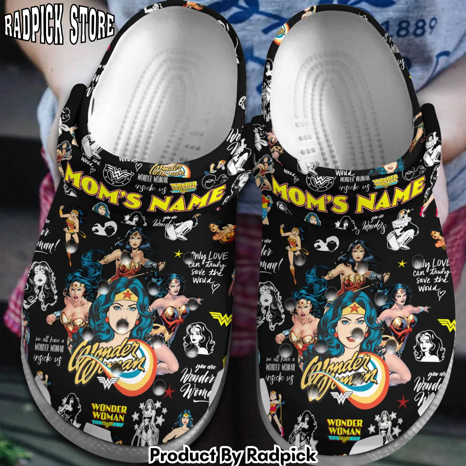 Radpick wonder woman mother day clogs shoes comfortable for men women rp65279
